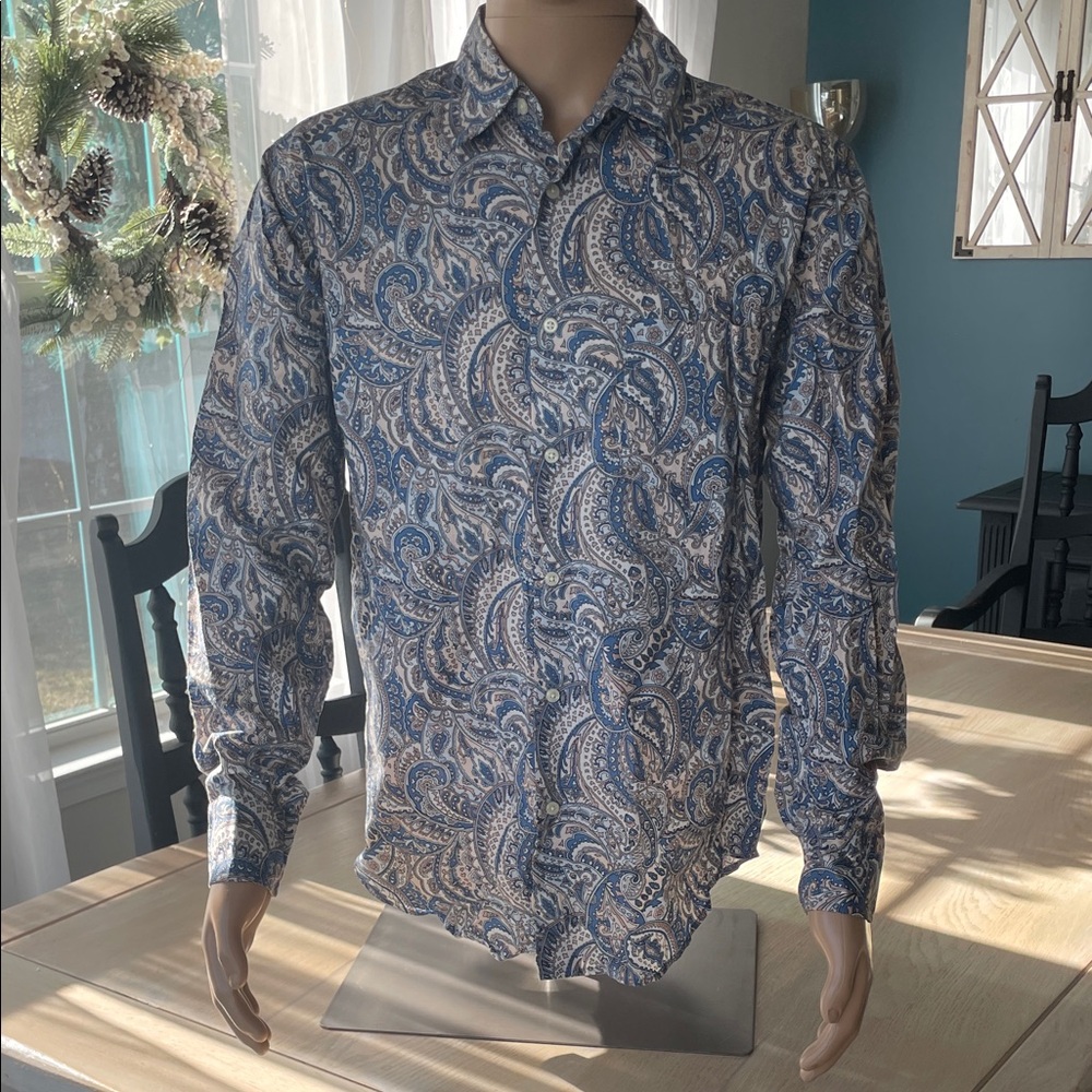Express Vintage Y2K Men's Paisley Button down shirt
